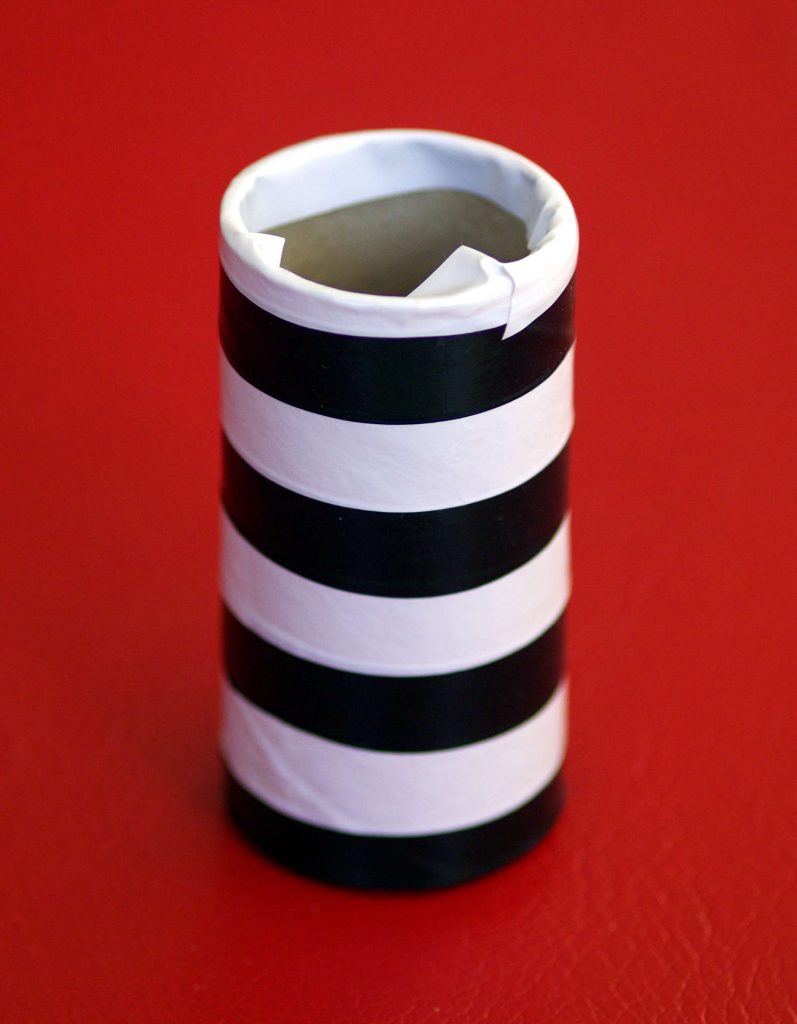 black and white homemade tube