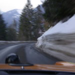 winter ride in the French Alps in a 914 Porsche