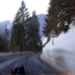 winter ride in the French Alps in a 914 Porsche