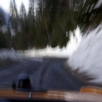 winter ride in the French Alps in a 914 Porsche