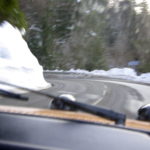 winter ride in the French Alps in a 914 Porsche